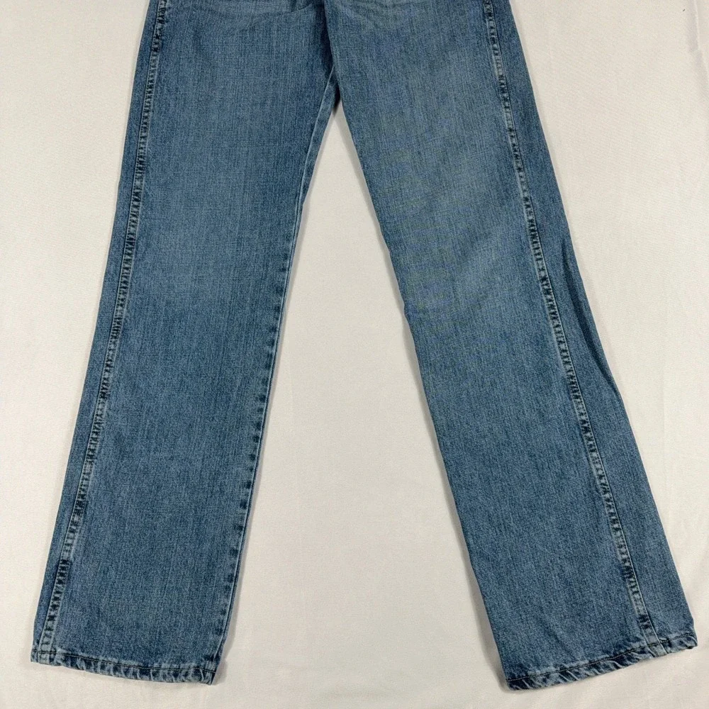 Wrangler Retro Relaxed Straight Leg Denim Jeans 30x34‎ Medium Wash Blue Cotton